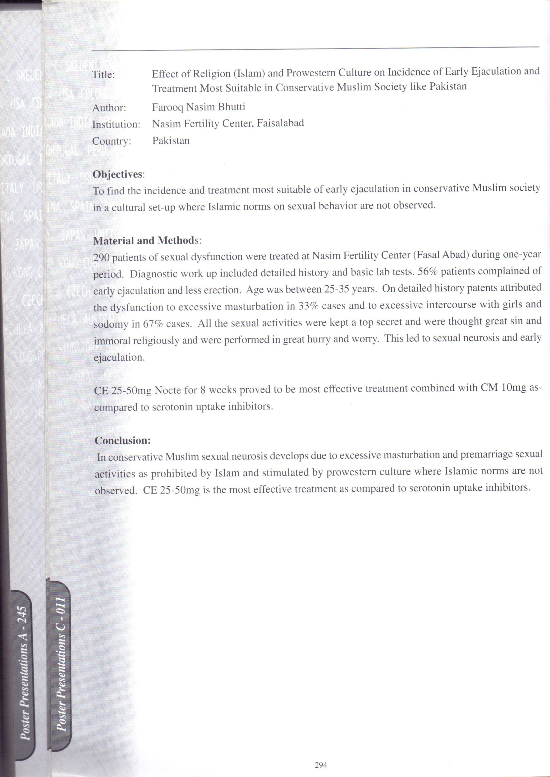 Participation Confirmation of Dr. Farooq Nasim Bhatti
