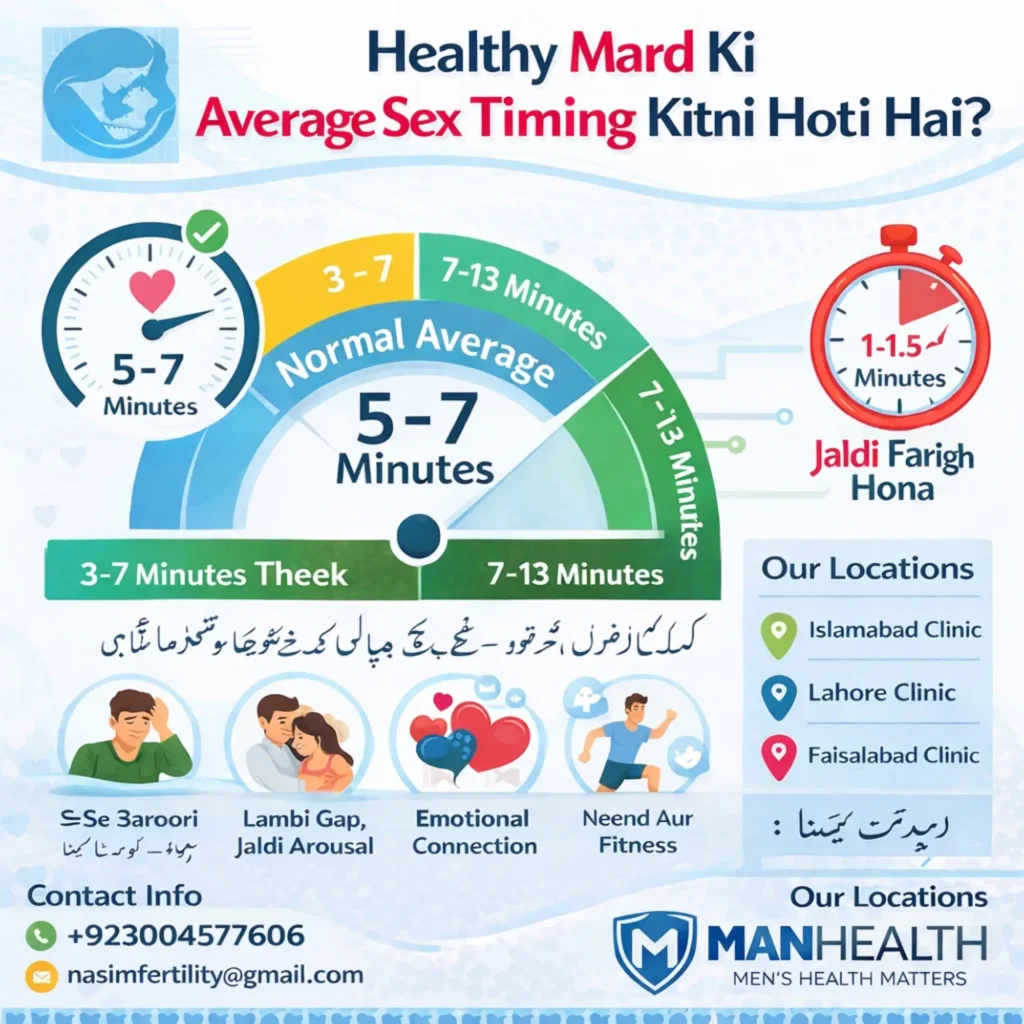 Mard Ki Average Sex Timing Kitni Hoti