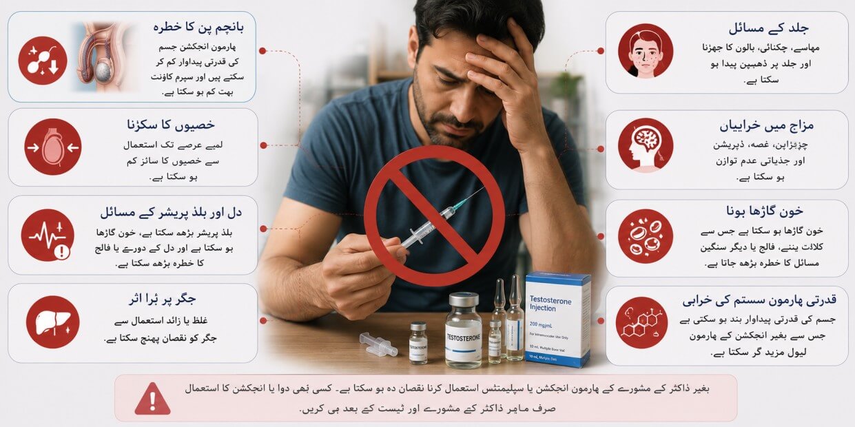 خود سے ہارمون انجیکشن لینے کے نقصانات