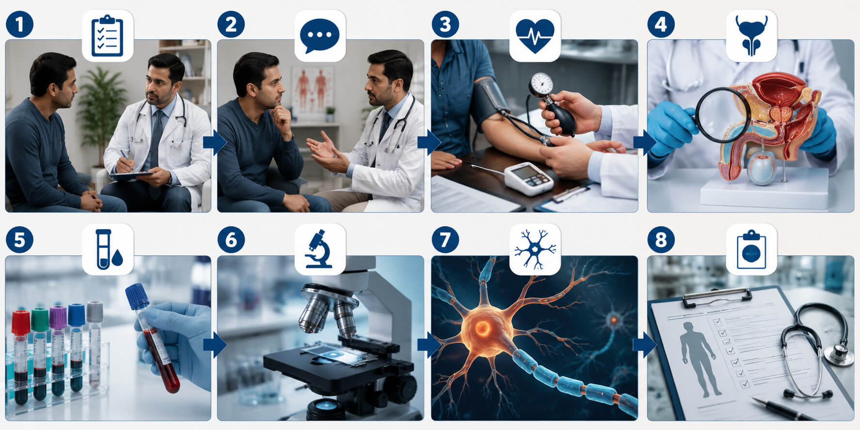 ذیابیطس اور مردانہ کمزوری کی تشخیص کیسے ہوتی ہے؟