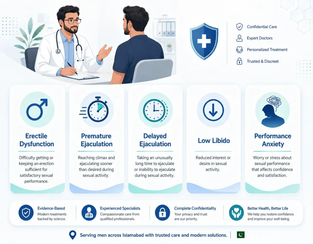 Sexual Dysfunction Problems We Treat in Islamabad